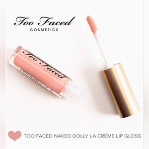 Too Faced Lip Injection La Crème Lip Gloss Naked Dolly 0.05 oz Nude Pink